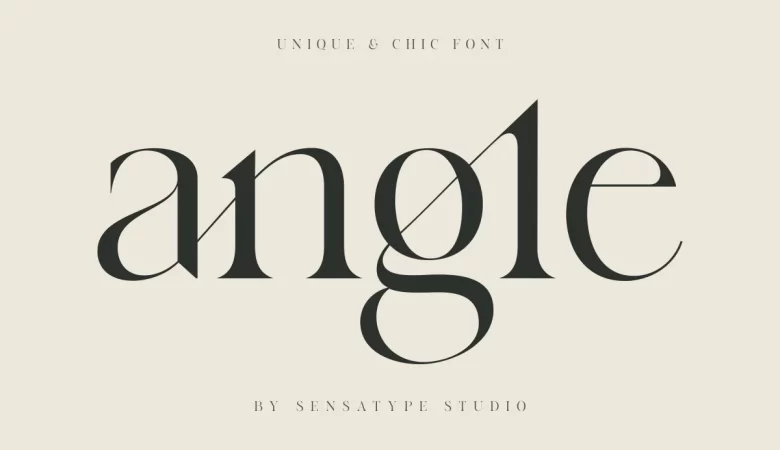 Angle Font
