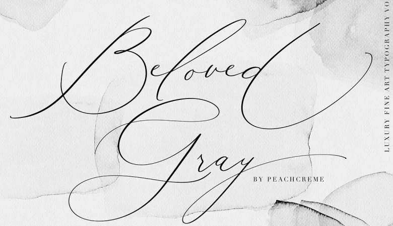 Beloved Gray Font