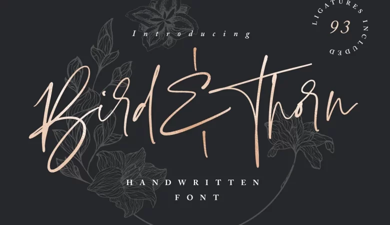 Bird & Thorn Font