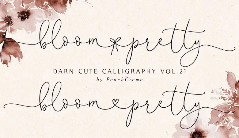 Bloom Pretty Font