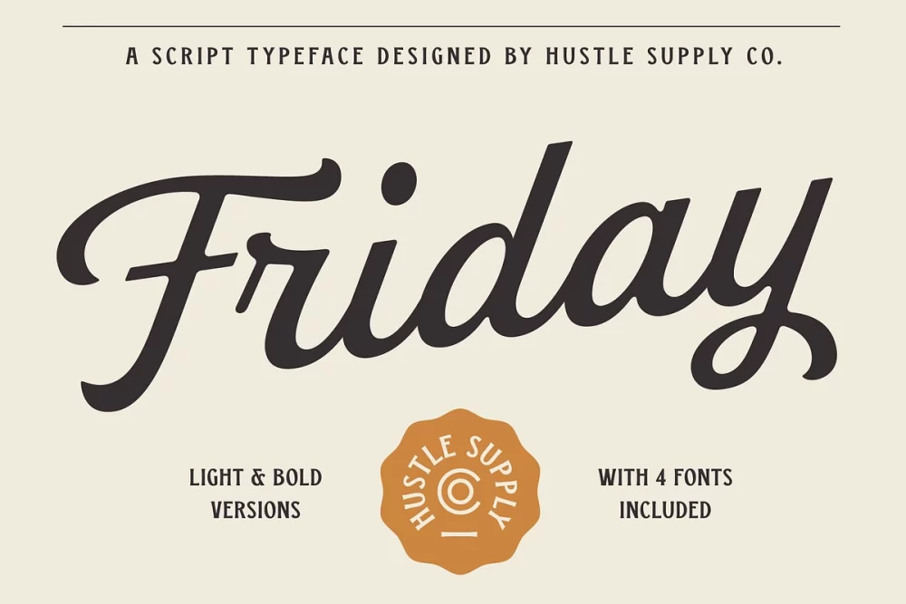 Friday Script Font