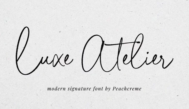 Luxe Atelier Font