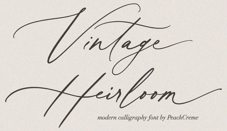 Vintage Heirloom Font