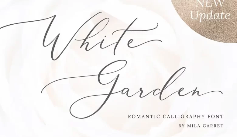 White Garden Font