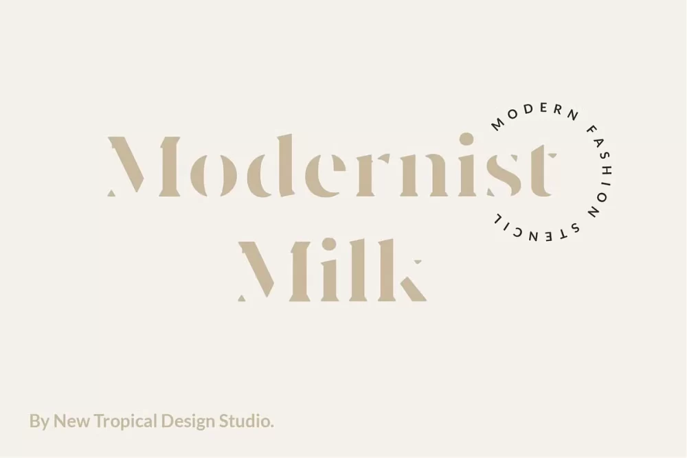 Modernist Milk Font