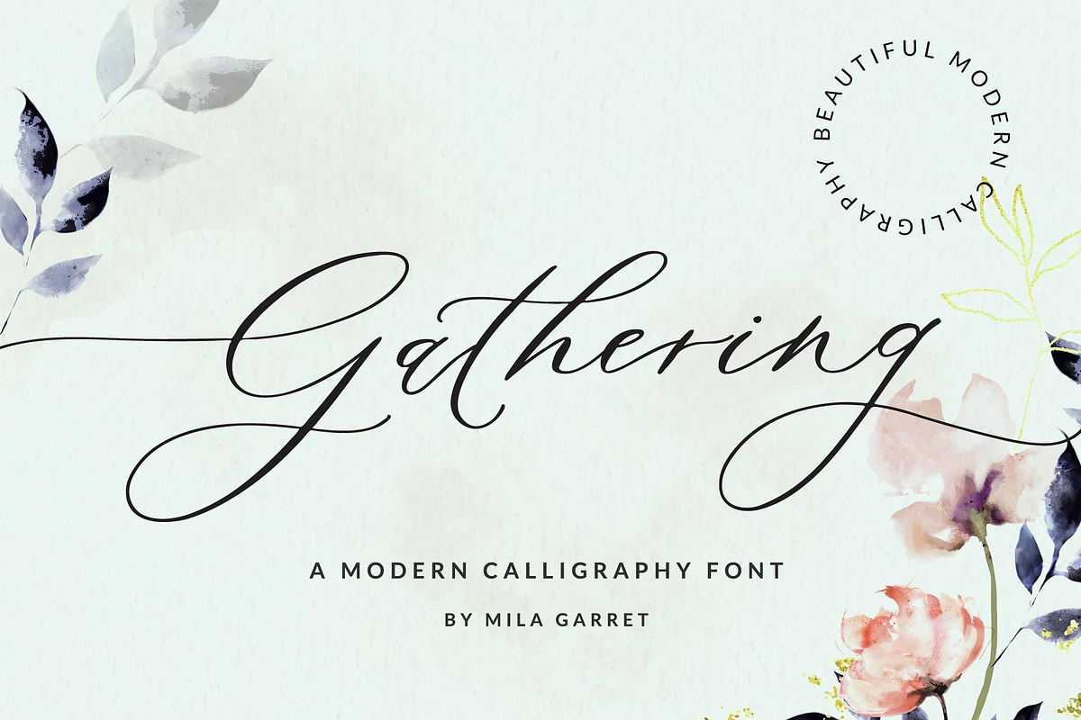 Gathering Script Font - Download Free Fonts