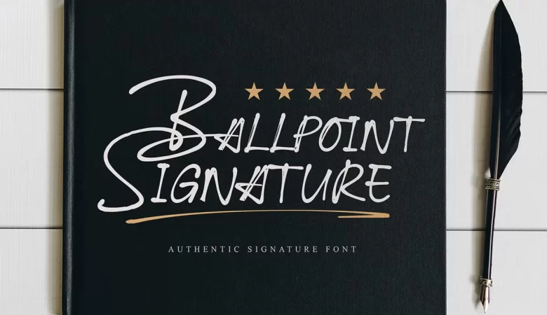 Ballpoint Signature Font (1)