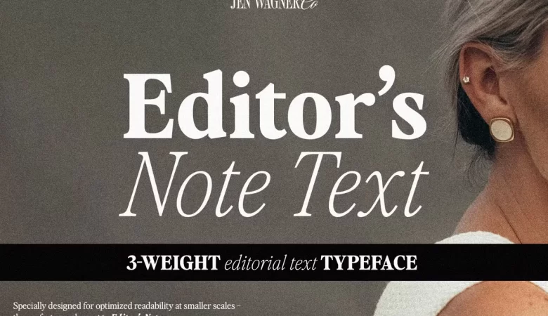 Editor’s Note Text Font