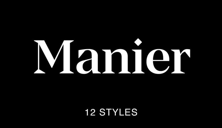 Manier Font