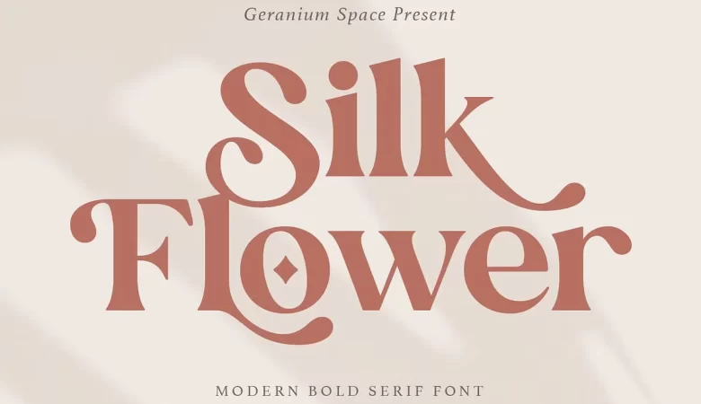 Silk Flower Font