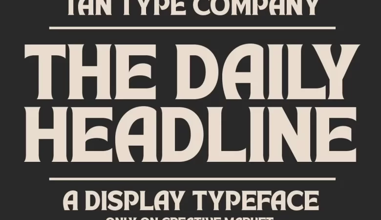 TAN - HEADLINE Font