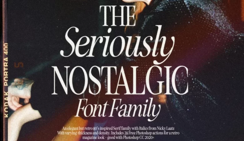 Seriously Nostalgic Font