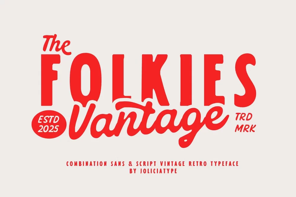 Folkies Vantage Font