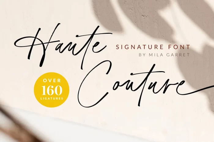 Haute Couture Font