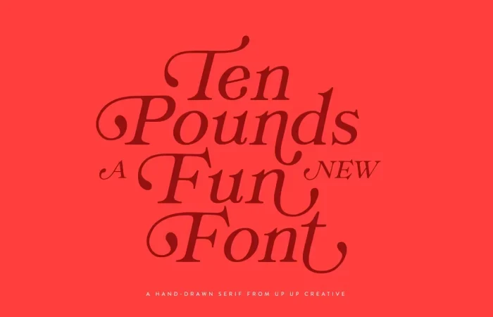 Ten Pounds Font