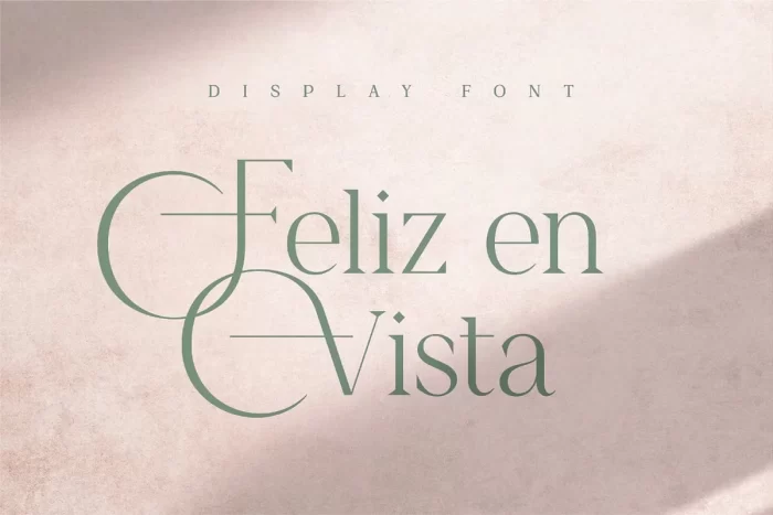 Feliz en Vista Font
