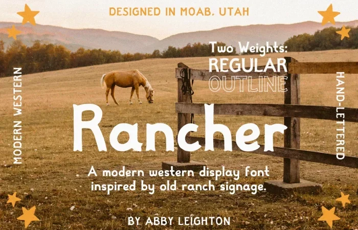 Rancher Font