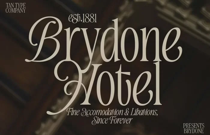 TAN - BRYDONE Font