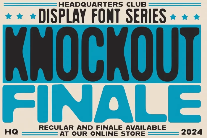 Knockout Font