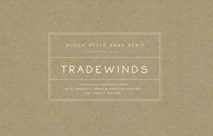 Tradewinds Font