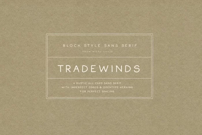 Tradewinds Font