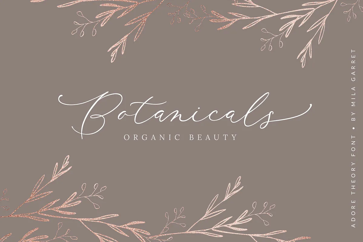 Adore Theory Font Free Download | Fontelement.com Adore Theory font alphabet, numbers and glyphs
