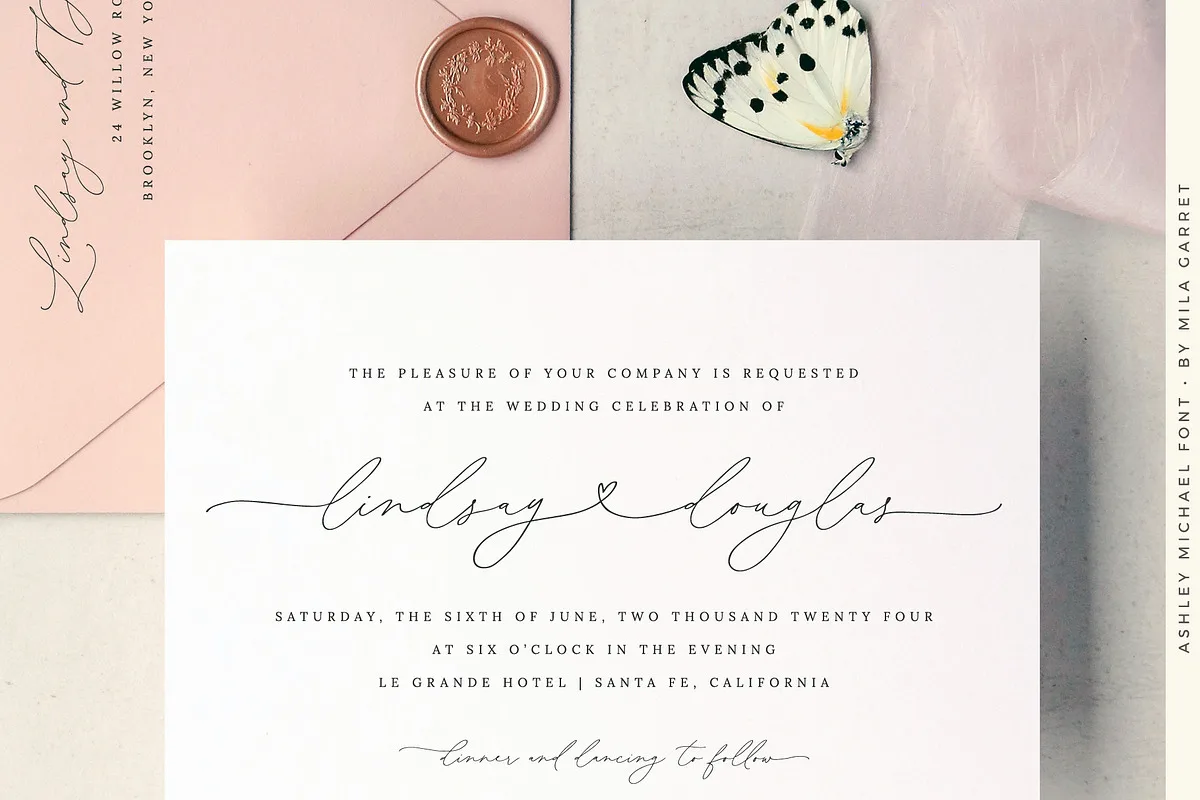 Ashley Michael font style preview