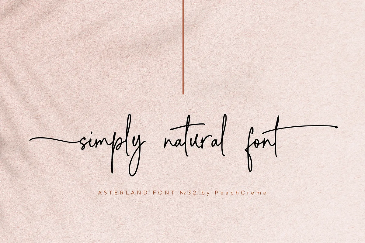 Asterland font alphabet, numbers and glyphs