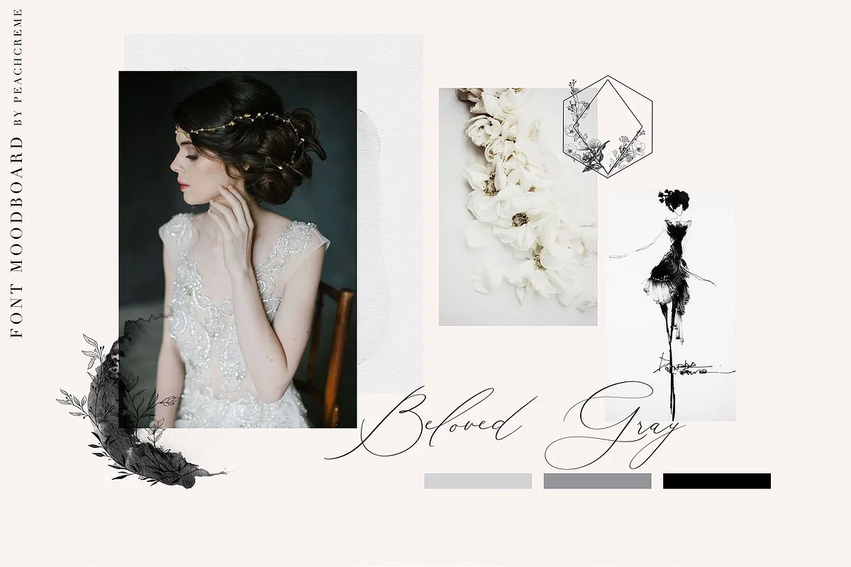 Beloved Gray font style preview