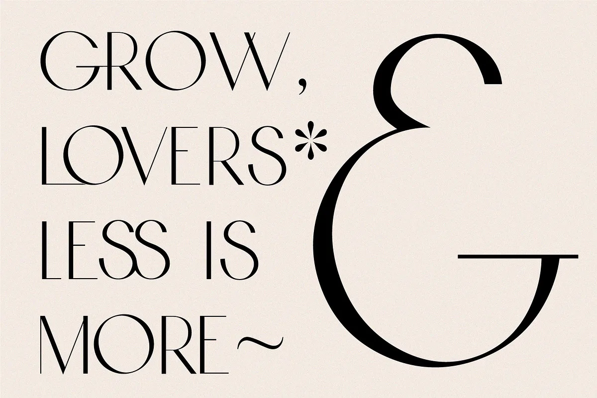 Botanica font style preview