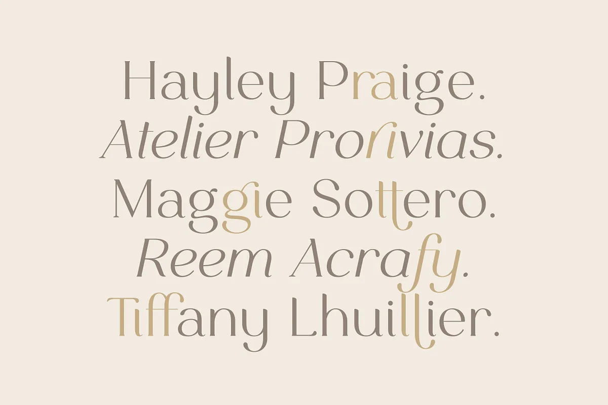 Celine font preview — sample text