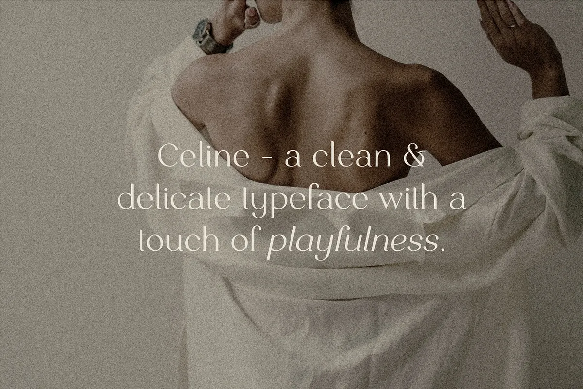 Celine font style preview