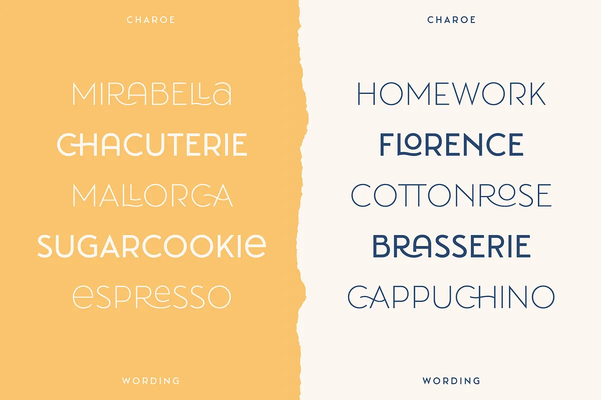 Charoe Font Free Download | Fontelement.com Charoe font style preview