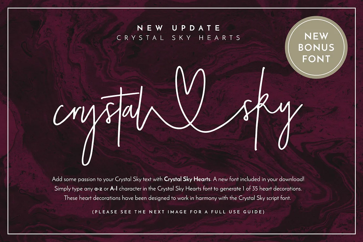 Crystal Sky font style preview