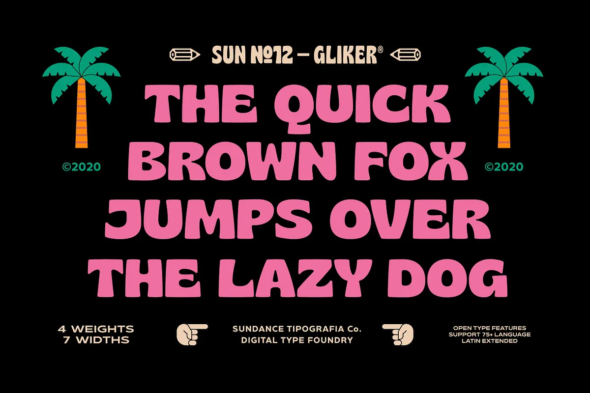 Gliker Font Free Download | Fontelement.com Gliker font shown across several weights and widths