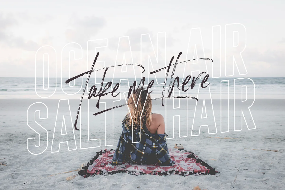 Havana Sunset font style preview
