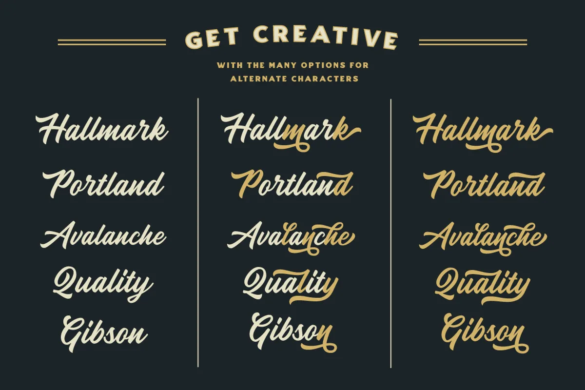 Heather Oliver font style preview