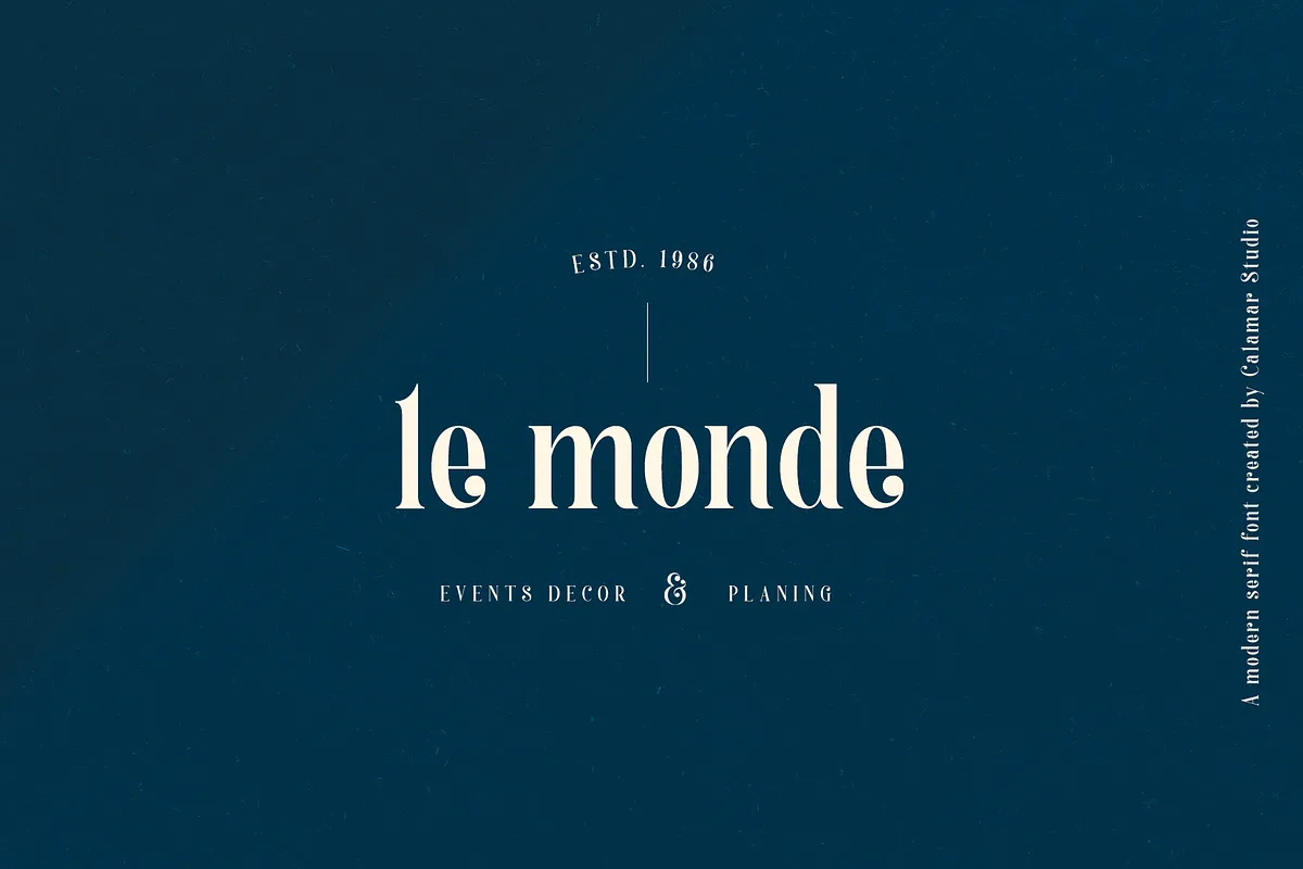 Melange font style preview