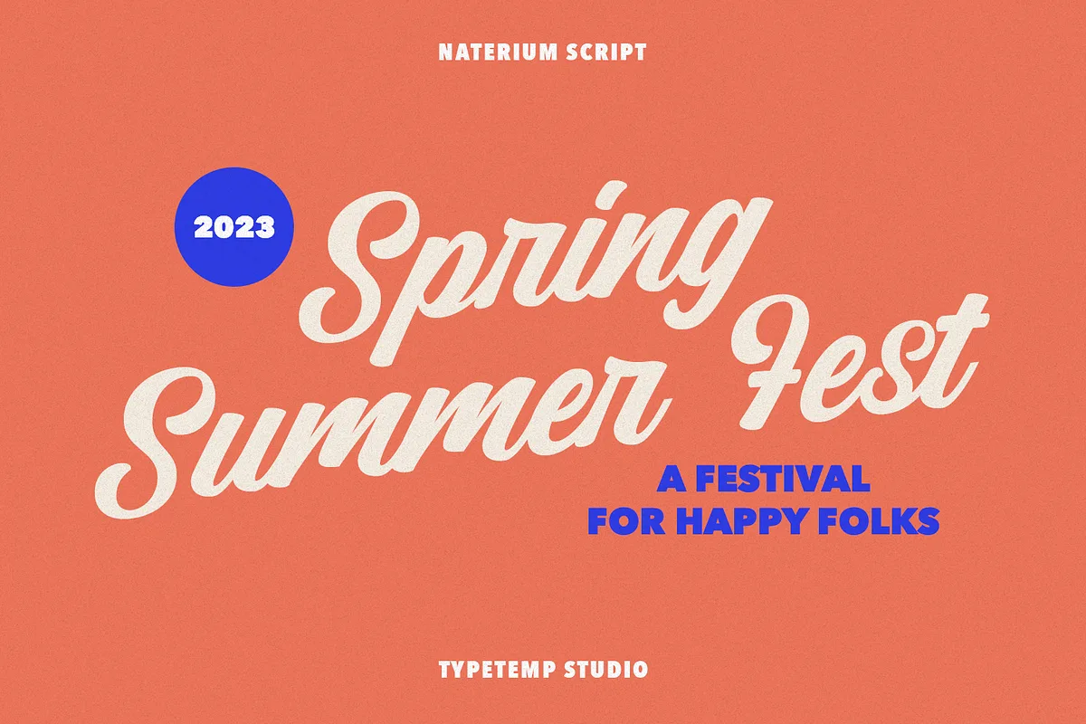 Naterium Font Free Download | Fontelement.com Naterium font detail preview