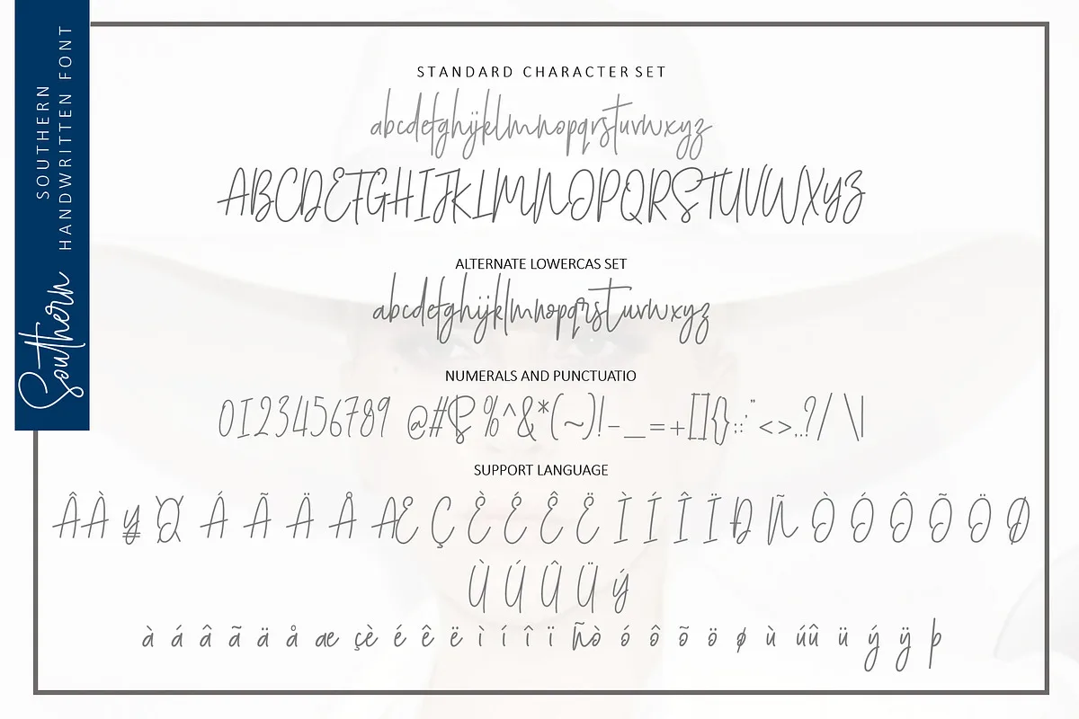 Southern font preview — sample text