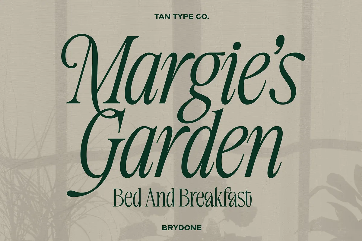 TAN – BRYDONE font preview — sample text