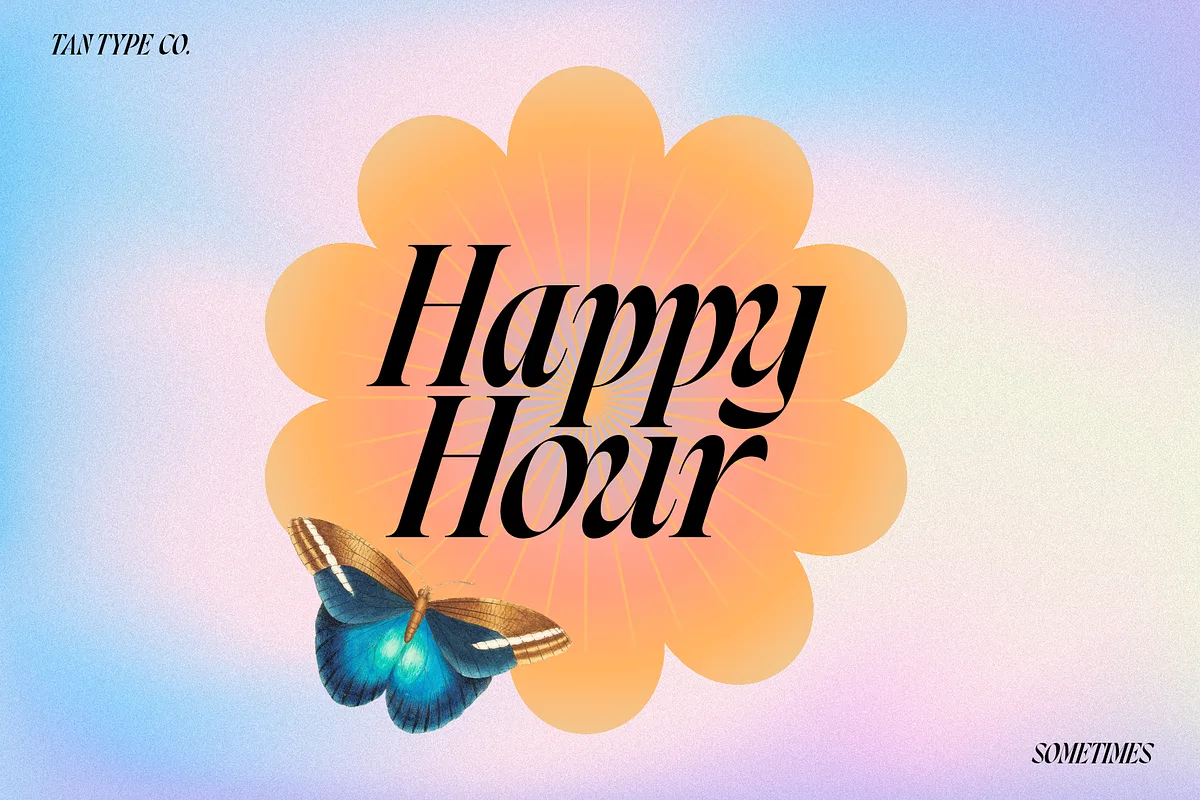 Tan – Sometimes font detail preview