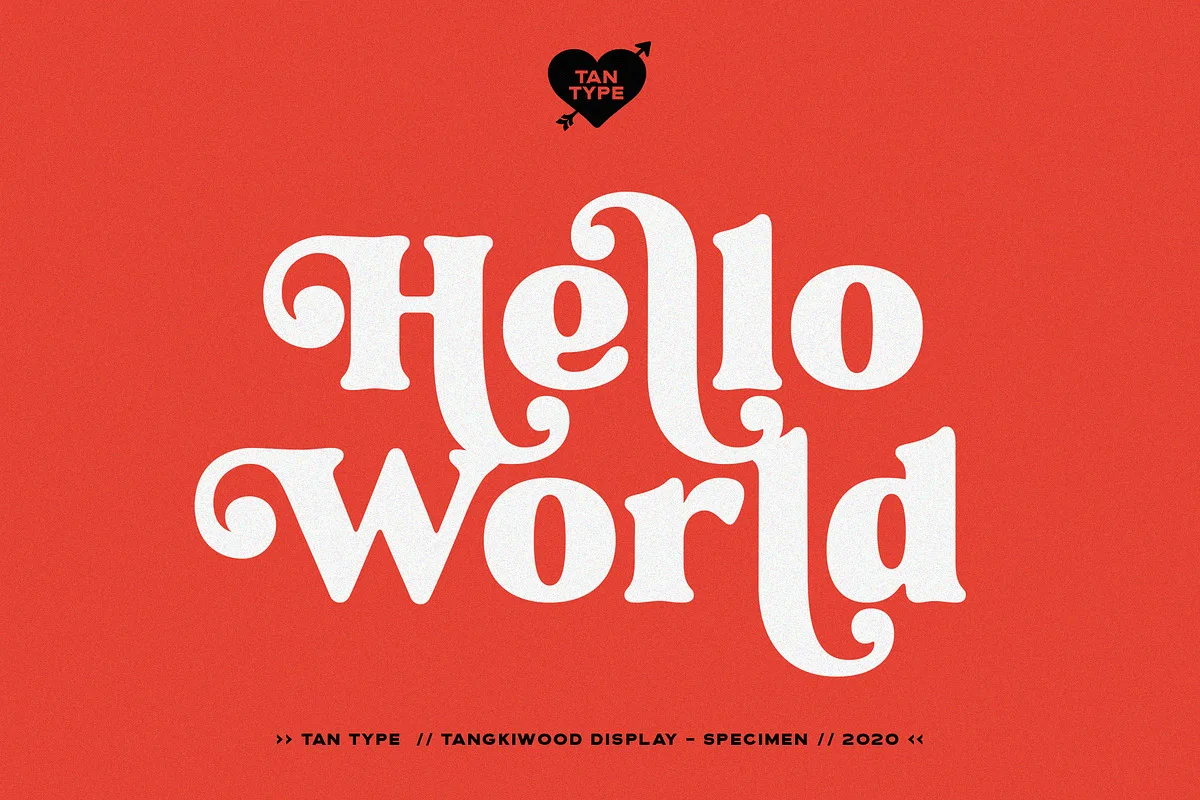 Tan - Tangkiwood Font Free Download | Fontelement.com Tan – Tangkiwood font used in a design mockup