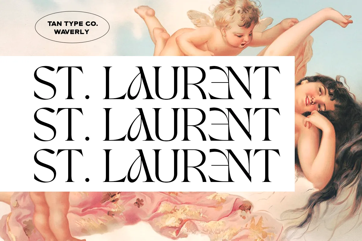 Tan – Waverly Font Free Download | Fontelement.com Tan – Waverly font used in a design mockup