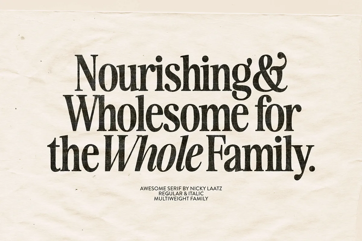 The Awesome font preview — sample text