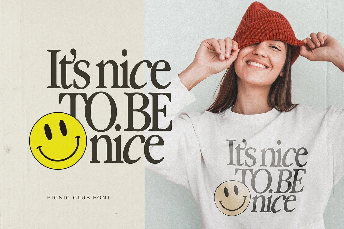 The Picnic Club Font Free Download | Fontelement.com The Picnic Club font alphabet, numbers and glyphs