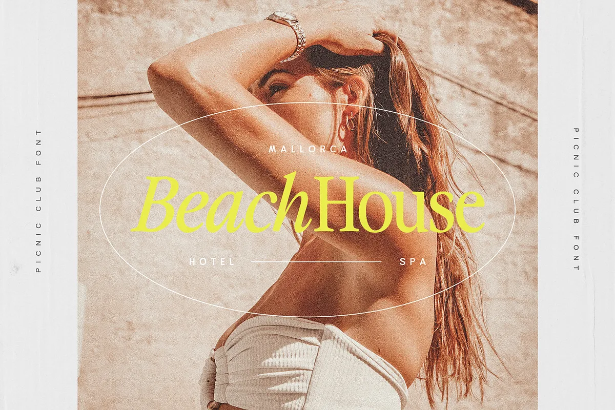 The Picnic Club Font Free Download | Fontelement.com The Picnic Club font style preview