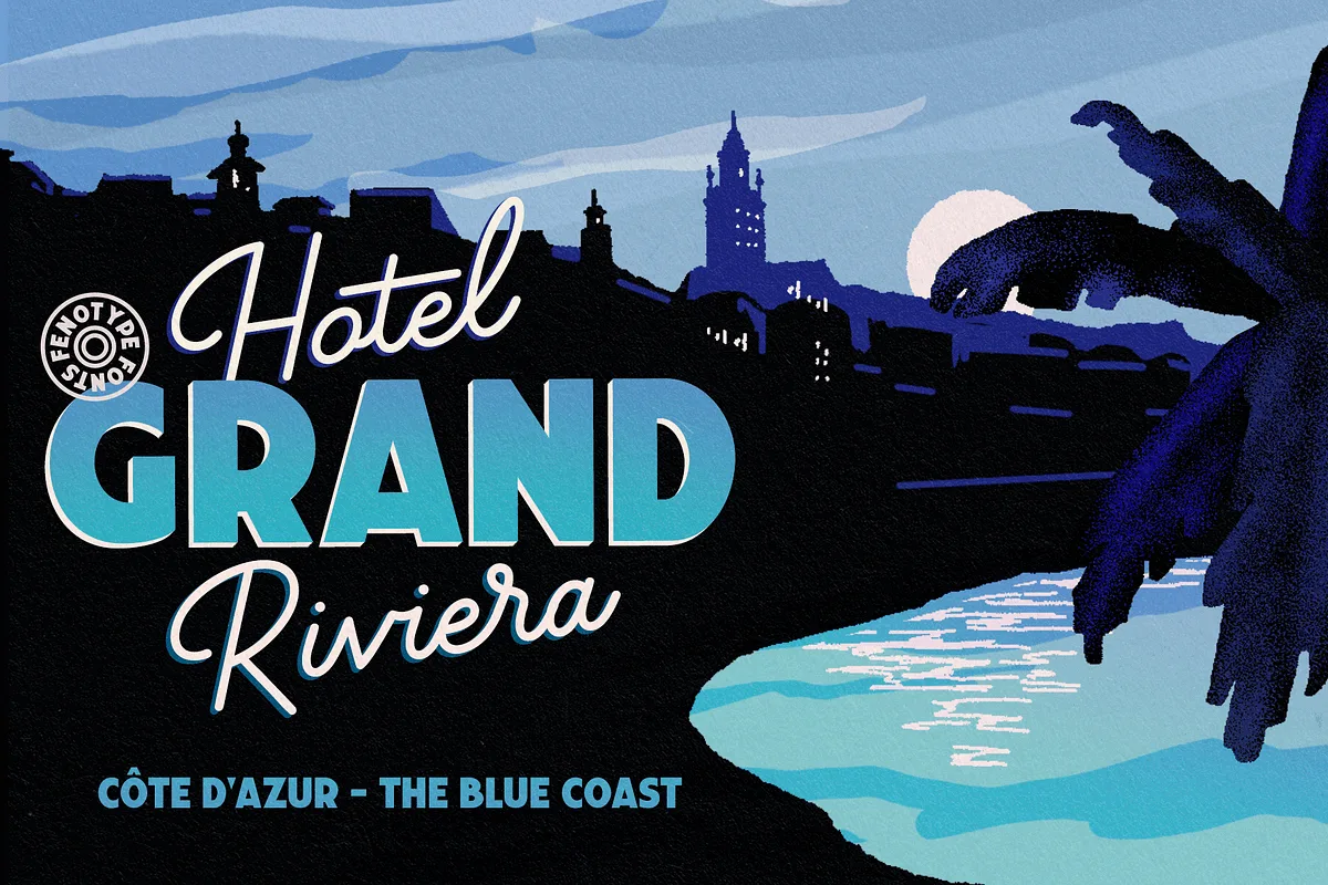 Travel Poster font style preview