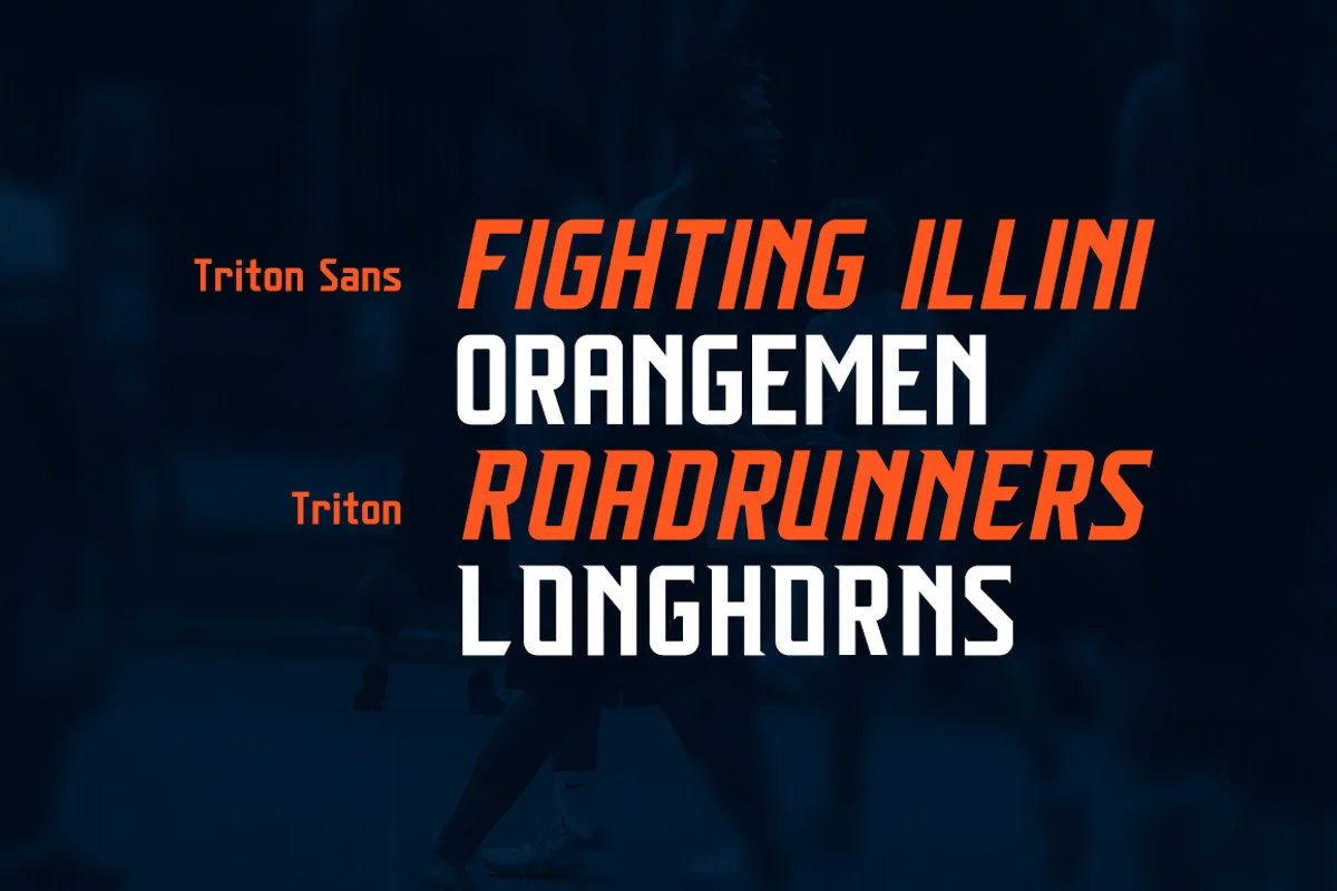 Triton font style preview