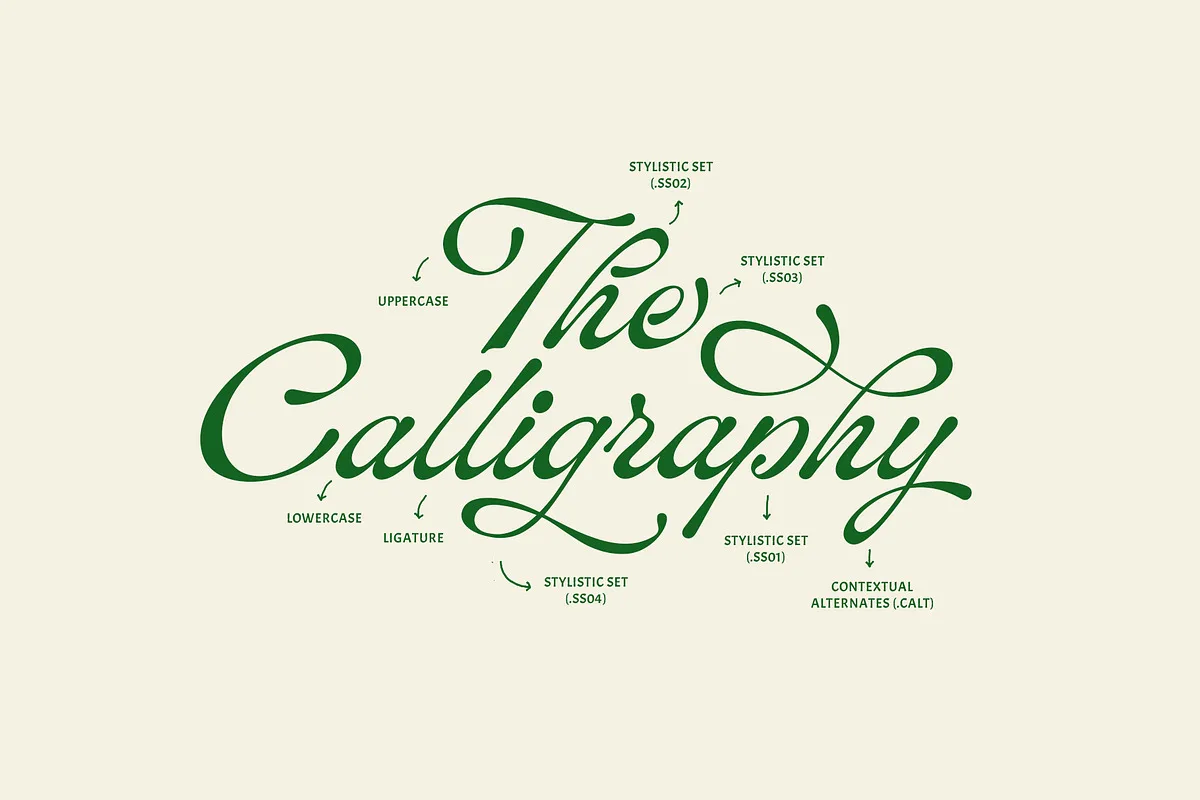 ED Lavonia font used in a logotype and invitation layout